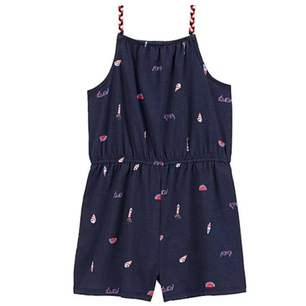 NWT. CARTER'S Girls Americana Sleeveless Romper
